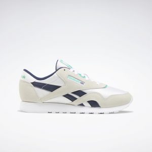 Reebok Classic Nylon White / Vector Navy / Court Green (FV6237)