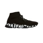 Balenciaga Speed Lace Up Graffiti Black White (W)