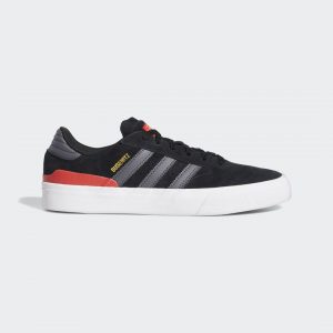 adidas Busenitz Vulc II Schuh Core Black / Dgh Solid Grey / Vivid Red (FY0448)