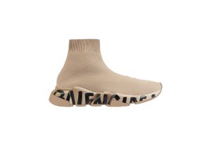 Balenciaga Speed Graffiti Beige Black (W)