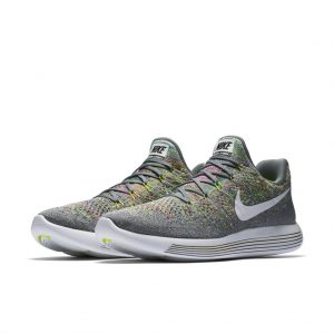 Nike Lunarepic Low Flyknit 2 Cool Grey/White-Volt-Blue Glow