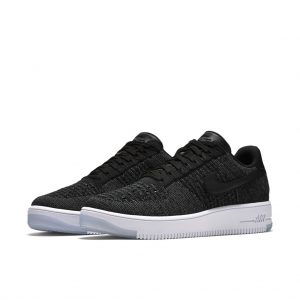 Nike Air Force 1 Flyknit Low Black White