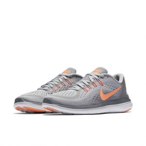 Nike Flex 2017 Rn Wolf Grey Sunset Glow (W)