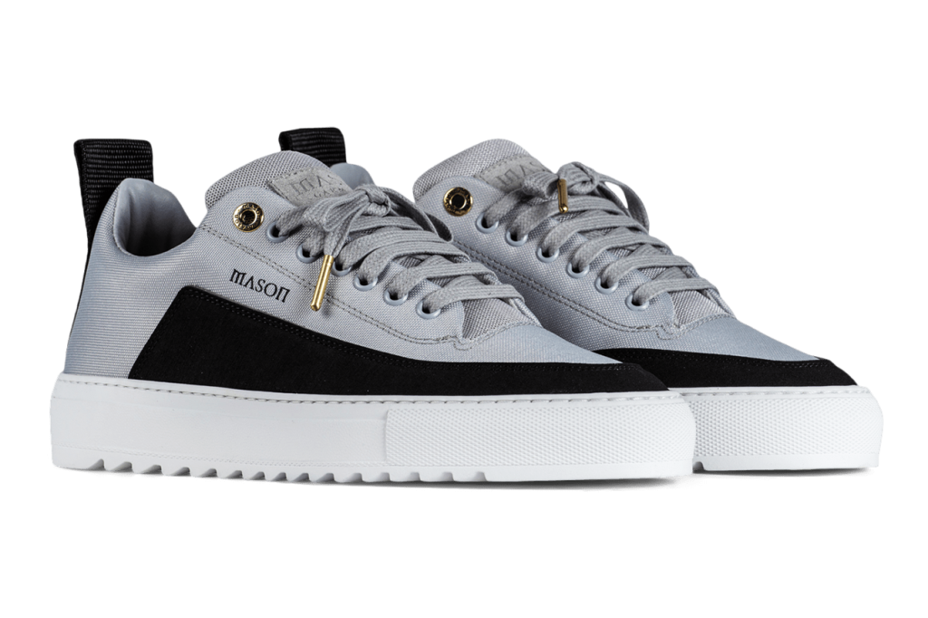 Mason Garments Roma Kickflip Suede Grey / Black Grau (SS21-33B)