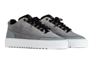 Mason Garments Firenze Leather / Nubuck – Grey / Black Grau (SS21-15B)