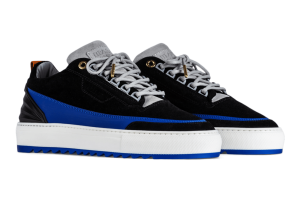 Mason Garments Firenze Suede Black / Blue Schwarz (SS21-13A)