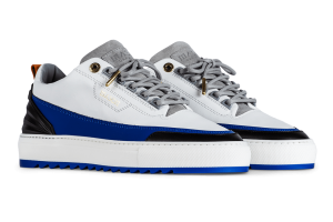 Mason Garments Firenze Leather White / Blue Weiß (SS21-13B)