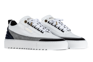 Mason Garments Firenze Nubuck / Leather – White / Navy Weiß (SS21-34C)