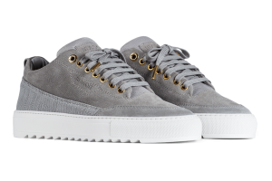 Mason Garments Torino Patterned Suede Grey Grau (SS21-28B)