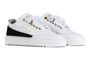 Mason Garments Torino Leather / Nubuck – White / Black Weiß (SS21-32N)