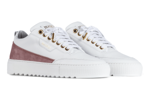 Mason Garments Torino Leather / Nubuck – White / Pink Weiß (SS21-32J)