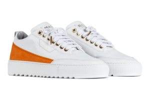 Mason Garments Torino Leather / Nubuck – White / Orange Weiß (SS21-32I)