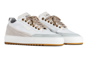 Mason Garments Torino Suede / Leather – White / Creme Weiß (SS21-27A)