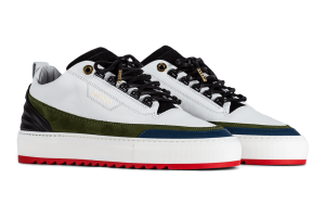 Mason Garments Firenze Leather / Nubuck – White / Green Weiß (SS21-14B)
