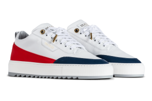 Mason Garments Torino Gomma / Leather – White / Red Weiß (SS21-30A)