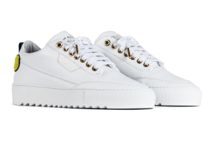 Mason Garments Torino Leather White Embroidery Weiß (SS21-41A)