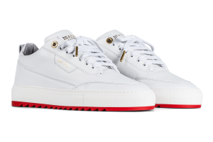 Mason Garments Torino Nubuck White / Red Weiß (SS21-4C)