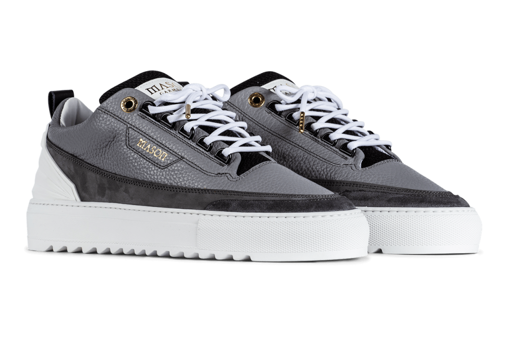 Mason Garments Firenze Leather / Nubuck – Dark Grey Grau (SS21-3H)
