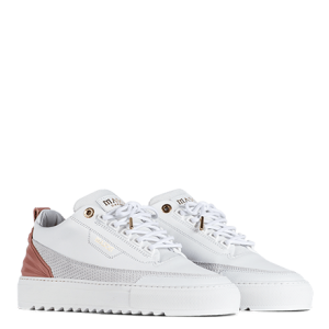 Mason Garments Firenze Mesh / Leather – White / Pink Weiß (SS21-11D)