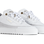 Mason Garments Firenze Mesh / Leather – White / Black Weiß (SS21-11C)