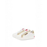 Moschino Sneakers Aus Kalbsleder Und Glitzer (POLJA15063G1CIA510D)