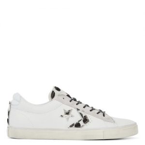 Converse Unisex Jungle Fur Pro Leather Low Top White White (166467C)