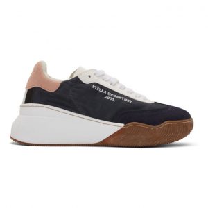 Stella McCartney Navy Loop Lace-Up Sneakers (800028N0027)