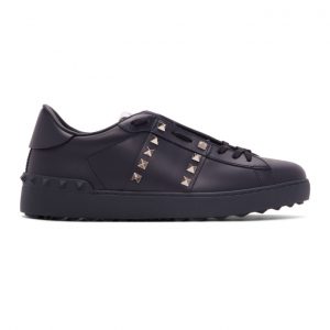 Valentino Navy Valentino Garavani Rockstud Untitled Sneakers (TY2S0931AEG)