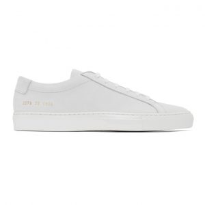 Common Projects White Nubuck Achilles Low Sneakers (2278)