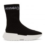 MM6 Maison Margiela Black Logo Sock Sneakers (S59WS0152 P3120)