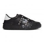 Valentino Black Valentino Garavani Inez and Vinoodh Edition Flower Rockstud Untitled Sneakers (UY0S0931JIL)