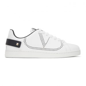Valentino White Valentino Garavani VLogo Backnet Sneakers (UY0S0C04DYH)