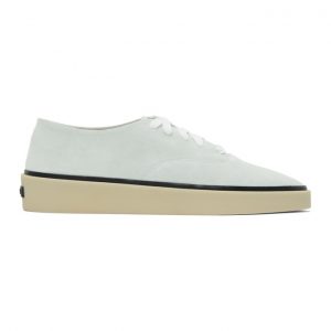 Fear of God Ermenegildo Zegna Off-White Suede Low-Top Sneakers (LHSUE-A4794L-BIJ)