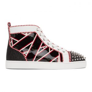Christian Louboutin Multicolor Printed Lou Spikes Sneakers (3200959)