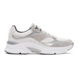 Boss White and Grey Ardical Sneakers (50446943)