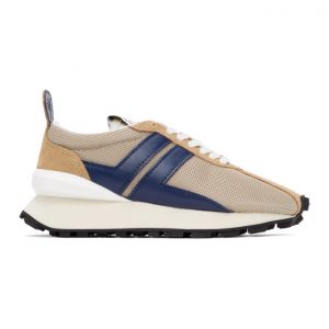 Lanvin Beige Mesh Bumper Sneakers (FW-SKBRUC-DRA1-P21)