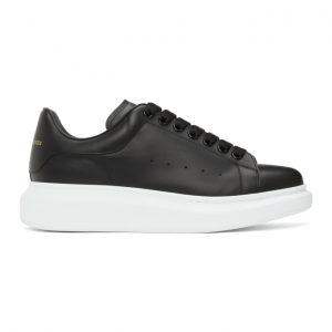 Alexander McQueen Black and White Oversized Sneakers (553770 WHGP0)