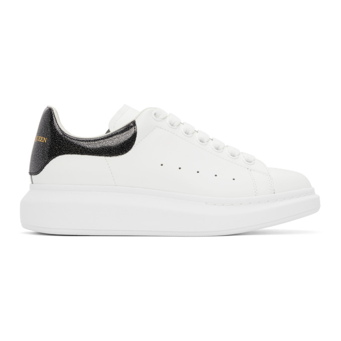Alexander McQueen SSENSE Exclusive White Iridescent Oversized Sneakers (553680WIA44)