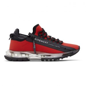 Givenchy Red Spectre Zip Low Sneakers (BH003MH0TP)