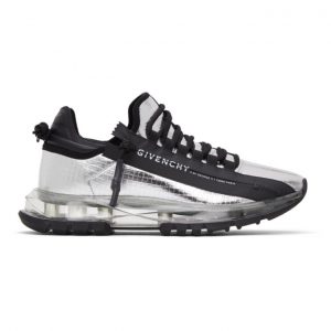Givenchy Silver Spectre Zip Low Sneakers (BH003MH0TS)