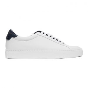 Givenchy White and Navy Urban Street Sneakers (BH0002H0FS131)
