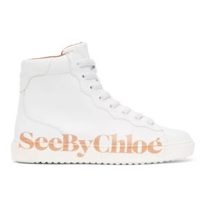See by Chloe White Essie High-Top Sneakers (SB36151A 10101)