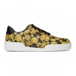 Versace Black and Yellow Medusa Amplified Ilus Sneakers (DST239D_D56VG_5B000)