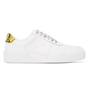 Versace White Ilus Sneakers (DST239D_DV36G_DBN9)