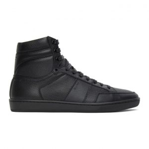Saint Laurent Black Court Classic SL/10H Sneakers (418026 1JZD0)