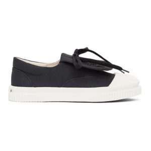 Loewe Black Anagram Flap Sneakers (L815282X20)