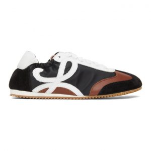 Loewe Black and Brown Ballet Runner Sneakers (L815282X37)