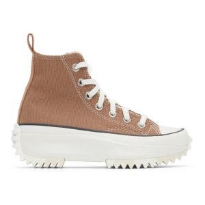 Converse Taupe Marble Run Star Hike High Sneakers (171090C)