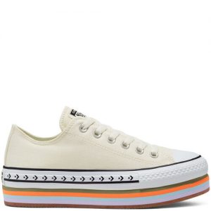 Converse Sunblocked Platform Chuck Taylor All Star Low Top für Damen Orange Orange (567847C)