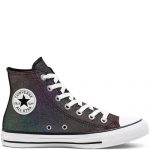 Converse Industrial Glam Chuck Taylor All Star High Top Silver, Black Silver/ Black (568585C)